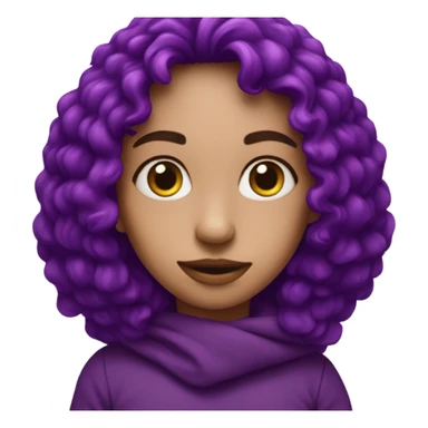 purple heart eyes sticker