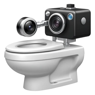 toilet with camera on head, skibidi toilet cameraman sticker