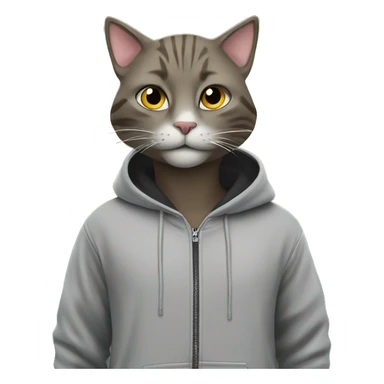 Kat at a gas station with a hoodie ￼ sticker