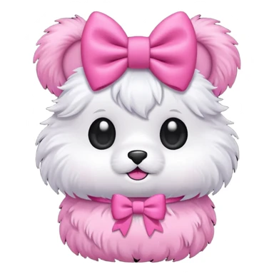 Caboodle wearing bow sticker