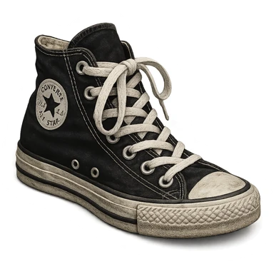 emo converse sneaker sticker