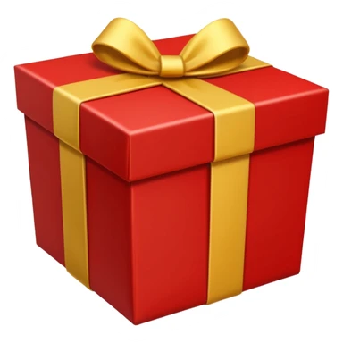 gift box with the lid removed
 sticker