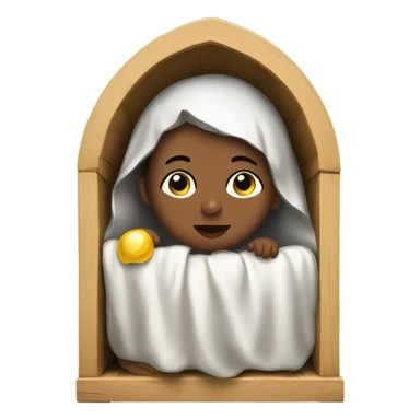 Baby Jesus manger sticker
