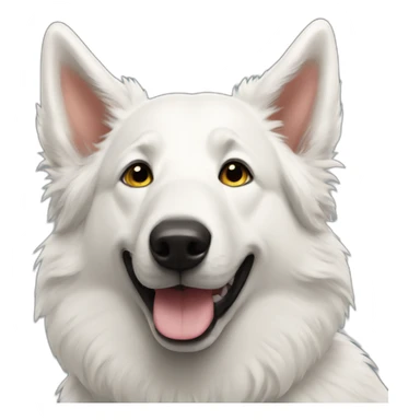 White shepherd happy sticker