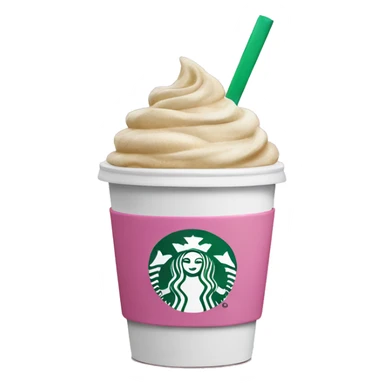 Pink Starbucks coffee cup sticker