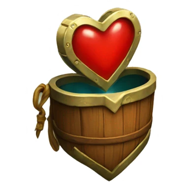 Zelda heart container sticker