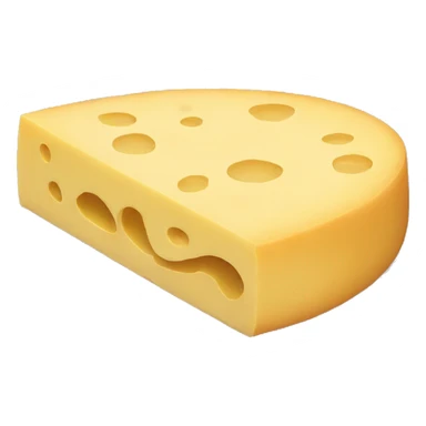 sleeping emoji as cheese sticker