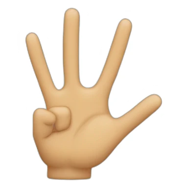 Croiser les doigts avec le pouce en plus sticker