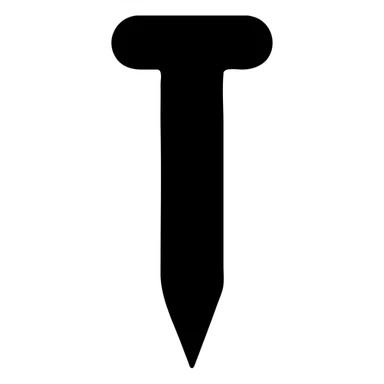 solid filled metal wall nail icon sticker