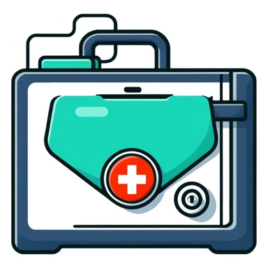 Hospital network security icon sticker