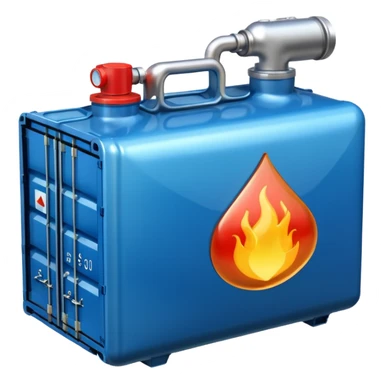 Liquid gas image in professional look sticker