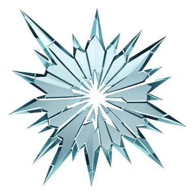 shattered glass sticker