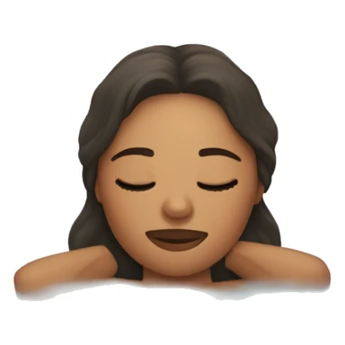 Women sleepin in The bath sticker