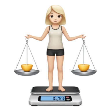 standing on digital scalesscales sticker