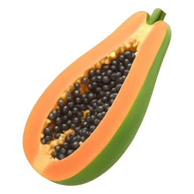 Realistic Papaya  sticker