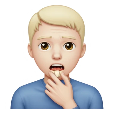 person chocking themselves  sticker