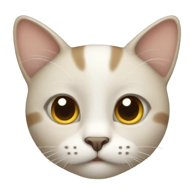 Neutral Face cat sticker