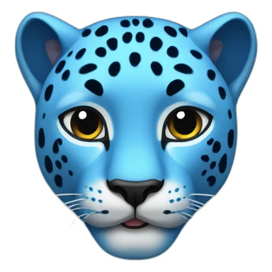 blue panther sticker