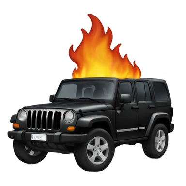 black jeep like suv on fire sticker
