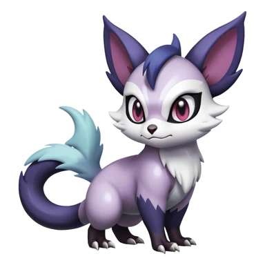 Shiny Dark Furret-Absol-Noibat-Noivern-Hybrid (Full body) sticker