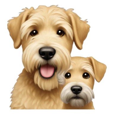 Weaton dog with his blond master sticker