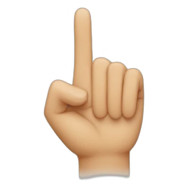 two index fingers touching sticker