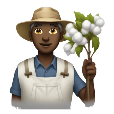 Cotton picker sticker