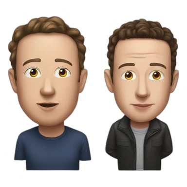musk vs zuckerberg sticker
