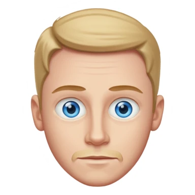 Dave Farrell with blue eyes sticker