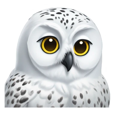 Snow owl sticker