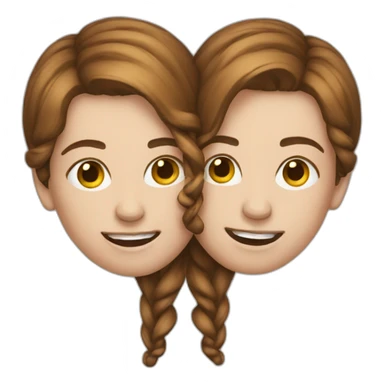 Conjoined-heads sticker