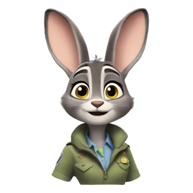 judy hopps from zootopia emoji sticker
