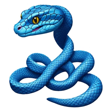 Blue cartoon pit vipef sticker