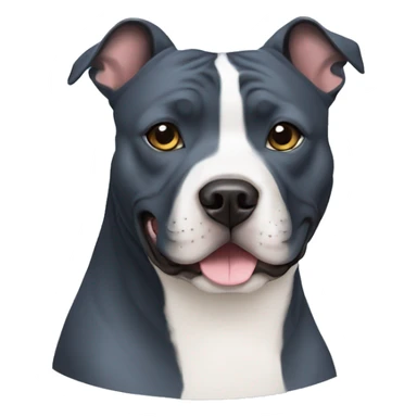 blue staffordshire bull terrier sticker