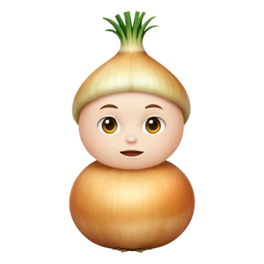 A human onion sticker
