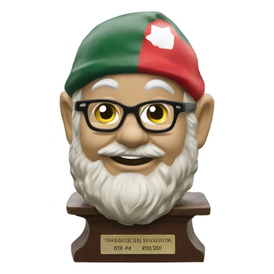 Garden gnome heisman trophy  sticker