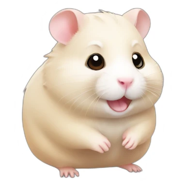 Cute little Chubby Hamster  sticker