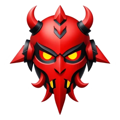 red and black chaos legion emblem sticker