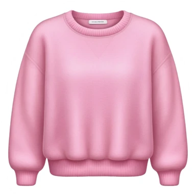 super realistic pink cashmere crop sweater isolated sticker