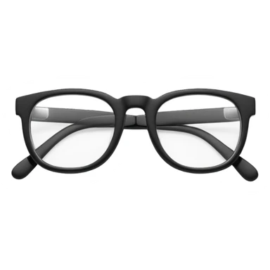 Create a high-quality 3D render that transforms the emojis 👓  into 3D objects.
 sticker