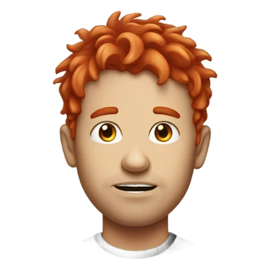 Ugly red head sticker