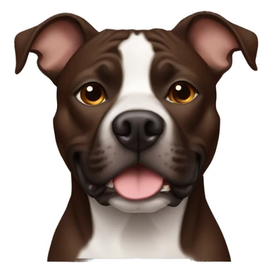 Dark brown Staffordshire terrier sticker