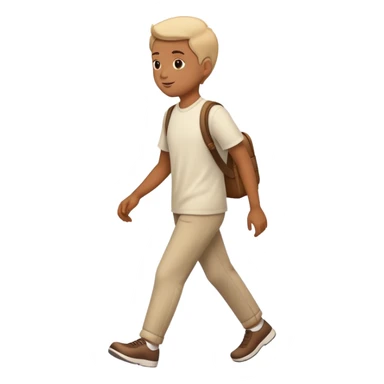 Person walking casually sticker