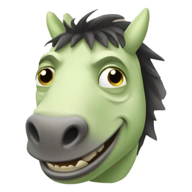 sherk con el burro sticker