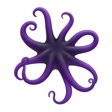 black-purple tentacles sticker