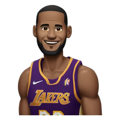 asian lebron james sticker