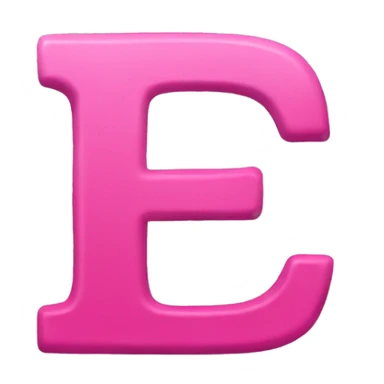 Pink app icon in the letter p sticker