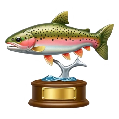 World’s smallest trout trophy sticker