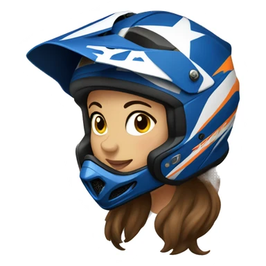 motocross women sticker