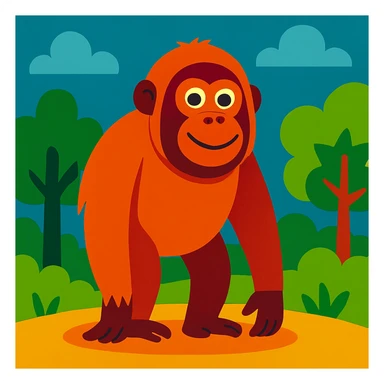 Orangutan sticker